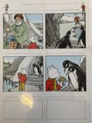 Bestall Rupert Bear Original Artwork For Comic, Full Page of 4 Pictures Investment
