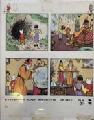 Bestall Rupert Bear Original Artwork For Comic, Full Page of 4 Pictures Investment