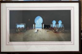 Hans Jacob Hansen RSW, Signed Watercolour Depicting A Snake Charmer