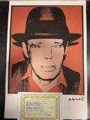 Andy Warhol, Original, Lithograph, Limited Edition, Plate Signed, Framed