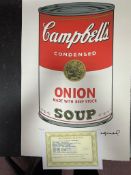 Andy Warhol, Original, Lithograph, Limited Edition, Plate Signed, Framed