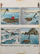 Bestall Rupert Bear Original Artwork For Comic, Full Page of 4 Pictures Investment