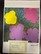 Andy Warhol, Original, Lithograph, Limited Edition, Plate Signed, Framed