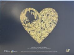 KEF! Golden Hearts Limited Edition Poster Museum Exhibition Free Post Worldwide