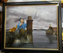 Michael Forbes Signed Oil Painting 