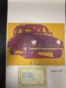 Andy Warhol, Original, Lithograph, Limited Edition, Plate Signed, Framed