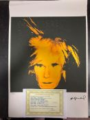 Andy Warhol, Original, Lithograph, Limited Edition, Plate Signed, Framed