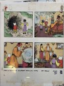 Rupert Bear Original Bestall Coloured Artwork, Each Is Unique, Then Published Free Post