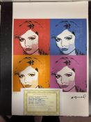 Andy Warhol, Original, Lithograph, Limited Edition, Plate Signed, Framed