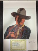 Andy Warhol, Original, Lithograph, Limited Edition, Plate Signed, Framed