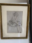 Original Michel Simonidy Ink Drawing c1915, Paris