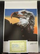 Andy Warhol, Original, Lithograph, Limited Edition, Plate Signed, Framed