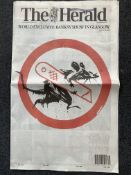 Banksy Limited Edition Newspaper Wrap Glasgow Exhibition Newspaper Free UK Post Row £35-