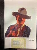 Andy Warhol, Original, Lithograph, Limited Edition, Plate Signed, Framed