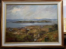Donald Shearer Signed Oil, Scottish Landscape 