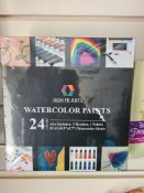 10pcs Brand new Art watercolour 24pc set - rrp £12.99 - 10pcs in lot