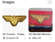 10pcs - WonderWoman accessory tray - licensed - Half Moon Bay stock - rrp £14.99 - 10pcs in lot