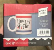 100pcs - Harley Quinn DC licensed mug - Half Moon Bay stock - rrp £14.99 - 100pcs in lot