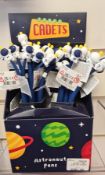 100pcs Brand new Puckator brand Astronaut pen in display stand rrp £2.99 - 100pcs in lot