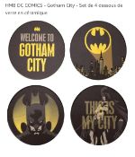 50pcs - Ceramic premium Batman 4pc coaster set licensed Half Moon Bay stock - rrp £14.99 - 50pcs...