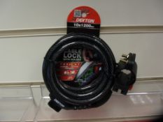 100pcs Brand new Dekton security cable lock - rrp £7.99 - 100pcs in lot