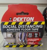 100pcs Brand new Dekton Adhesive Hazard tape - long rolls- superior quality - 100pcs in lot -