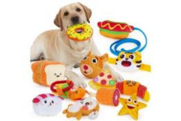 13 x 12 pcs Squeaky Dog Toy Set