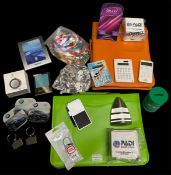 Calculators, Keyrings, Coasters, Binders