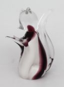 Vintage Glass Cat Sculpture
