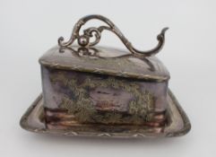Victorian Silver-Plated Butter or Cheese Dish – James Dixon & Sons, c. 1880