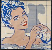 Roy Lichtenstein (1923-1997) Woman In Bath Silkscreen In Colour