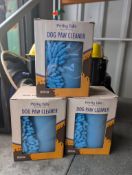 Lot of 3 Perky Tails Dog Paw Cleaners. RRP £45