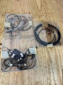 3x Packs of Mixed Fiber Optic Cables / Connectors