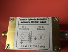Integrated Engineering BAL-INM4 balun, 50ohms-100ohms, 1 MHz-350MHz