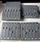 4 x Penny & Giles 6 Way Audio Faders