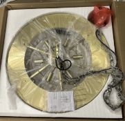 Eichholtz Chandelier Bolzano Brushed Brass Fin Lamp 114672A RRP £2495