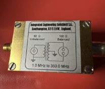 Integrated Engineering BAL-INM4 balun, 50ohms-100ohms, 1 MHz-350MHz