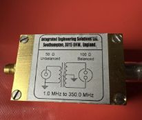 Integrated Engineering BAL-INM4 balun, 50ohms-100ohms, 1 MHz-350MHz