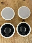 4x RBH MC-615L In-Ceiling 2-Way Speakers