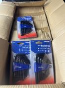 72 Pcs Toolpak 10-Piece Imperial Hex Key Set - New! Total RRP £287.28