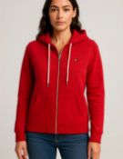 10 x Tommy Hilfiger Women's Red Contrast Zip Hoodie XS - New - RRP £550.00