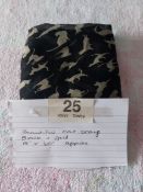 Ladies Cat Headscarf Black and Gold