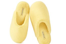 10 x Snug Leaves Slip-On Ladies Yellow Slippers - New - RRP £169.90