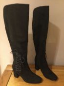 Dolcis “Emma” Long Boots, Block Heel, Size 3, Black - New RRP £55.00