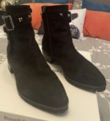 Ladies Leather/ Suede Stud Detail Ankle Boots Size 36 UK 3 RRP £275