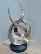 Libra Silver Aluminium Sculpture