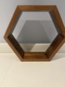 Solid Wood Hexagon Shelves