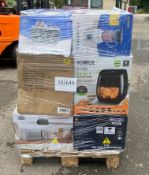 Pallet of Approximately 25 Unprocessed Raw Return Household Small Appliances RRP £1,525.00 - 1026...