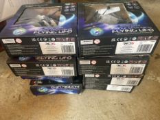 Bundle of 7 x Remote Control Colour Changing Flying UFOs (RED5)