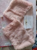 Pink Faux Fur Wrap Small